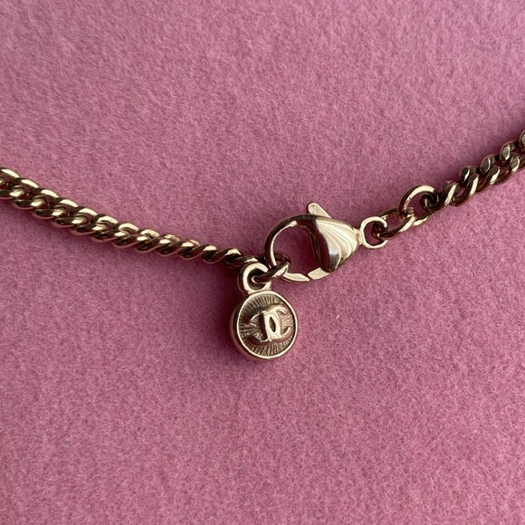 Chanel Rare CC Ring Pendant w/ Pearl Accent Necklace - Picture 6 of 8